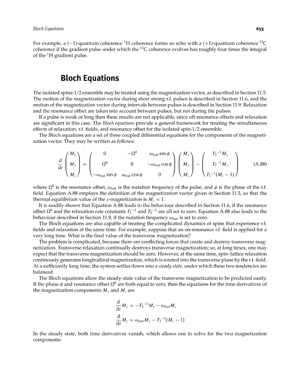 A.13 Bloch Equations