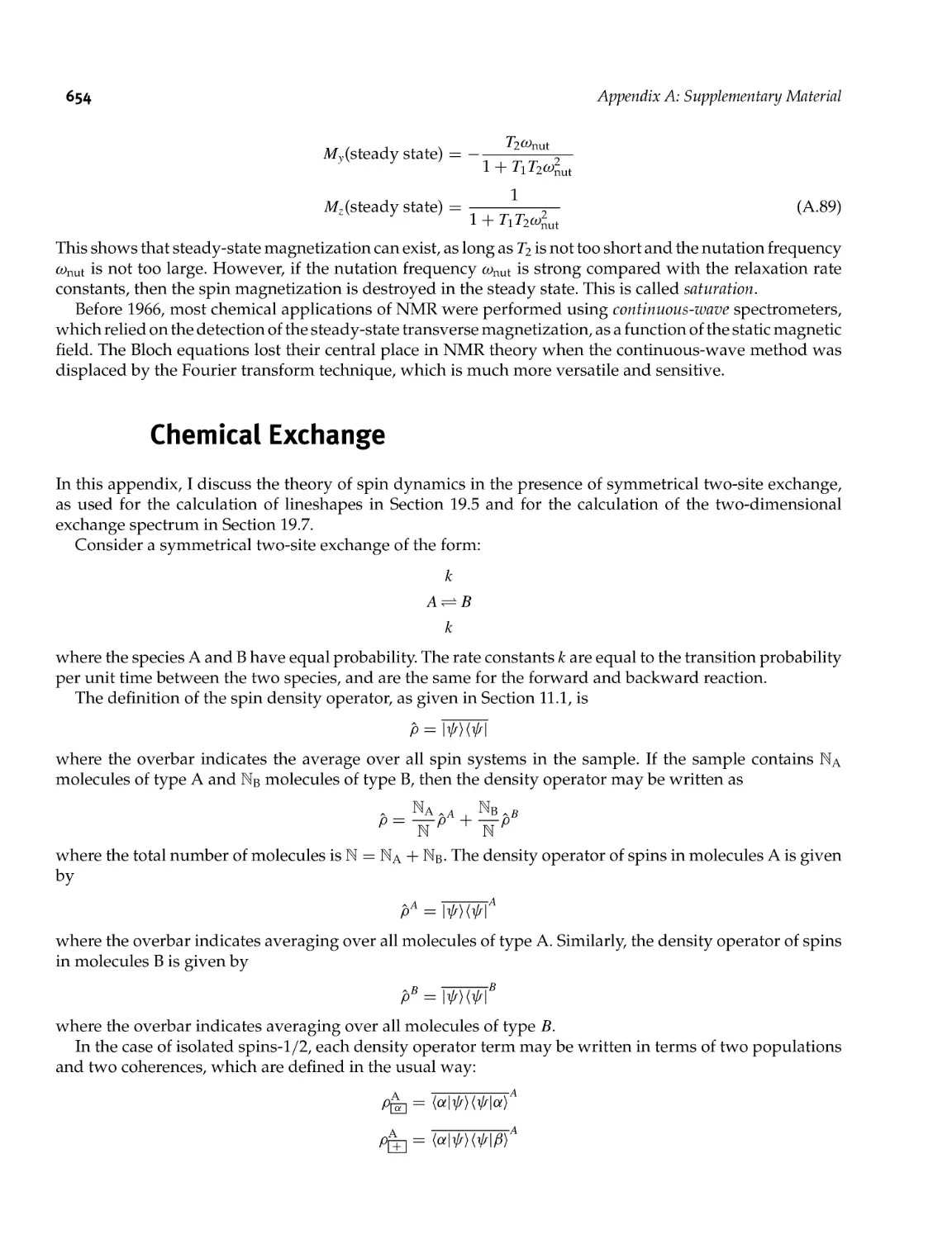 A.14 Chemical Exchange