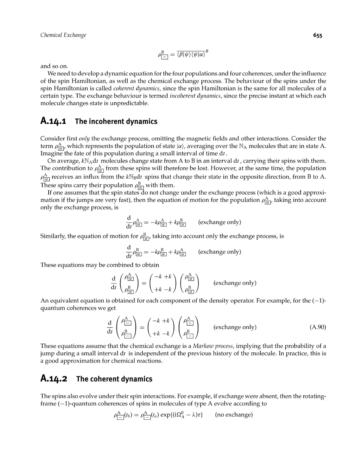 A.14.2 The coherent dynamics