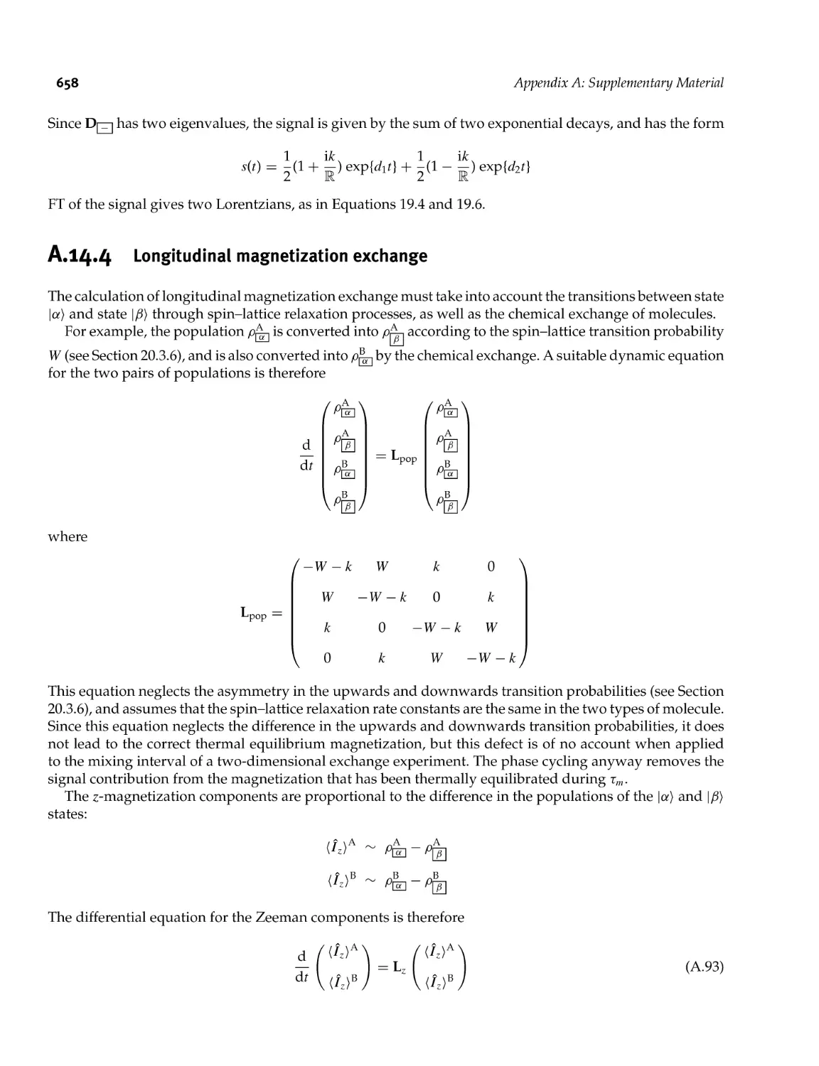 A.14.4 Longitudinal magnetization exchange