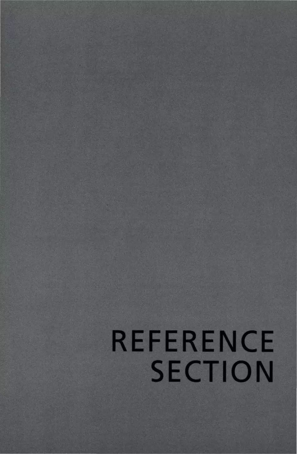 REFERENCE SECTION