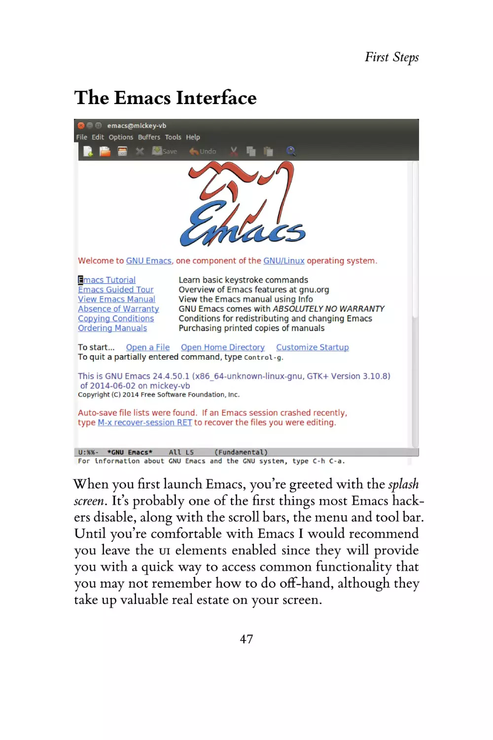 The Emacs Interface