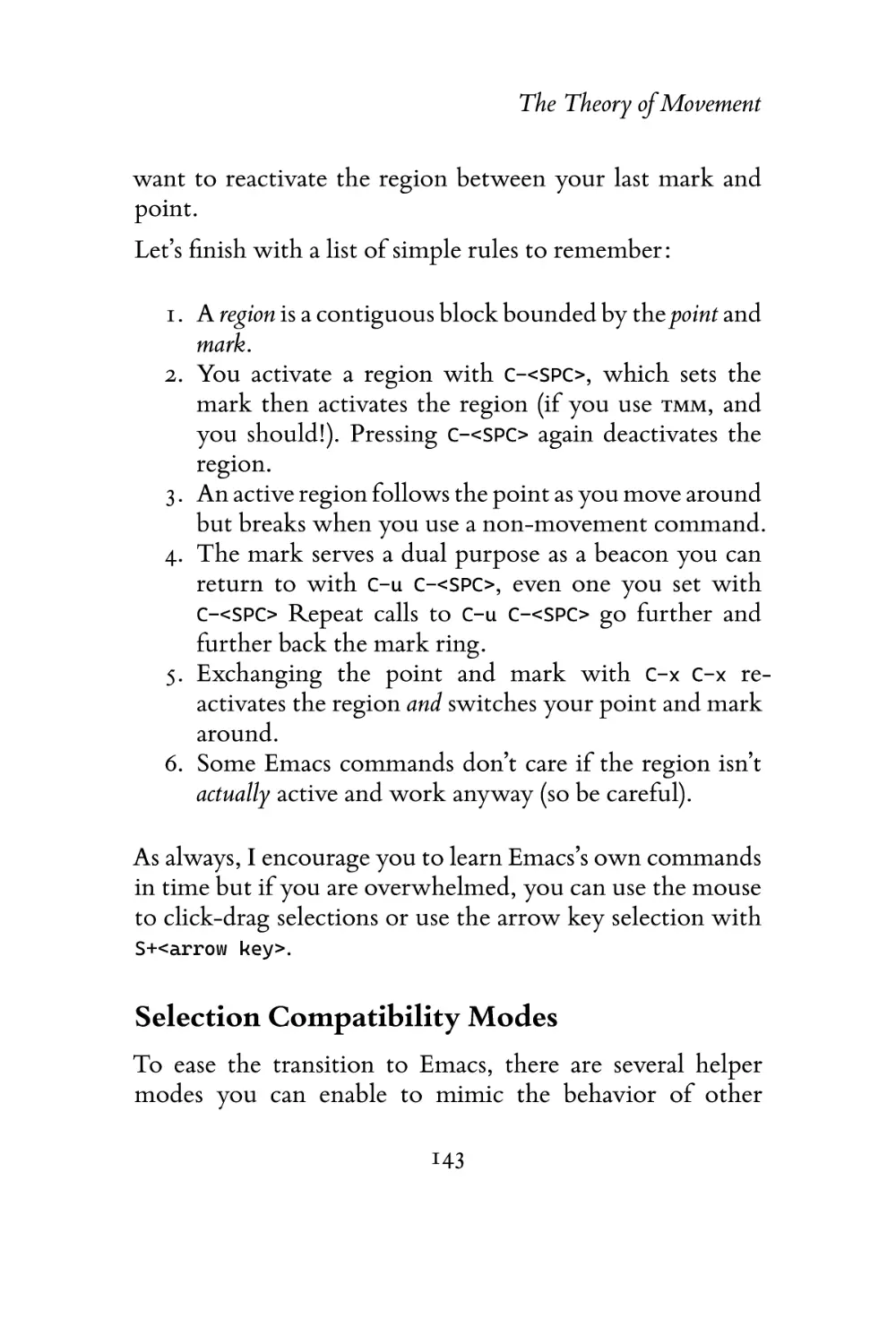 Selection Compatibility Modes