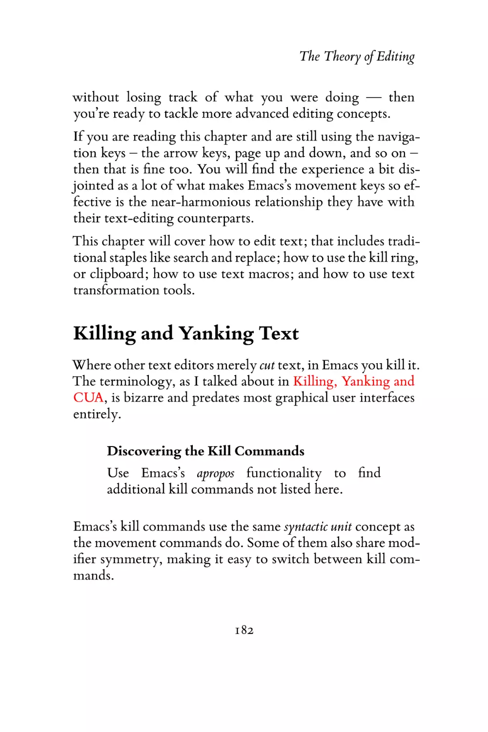 Killing and Yanking Text