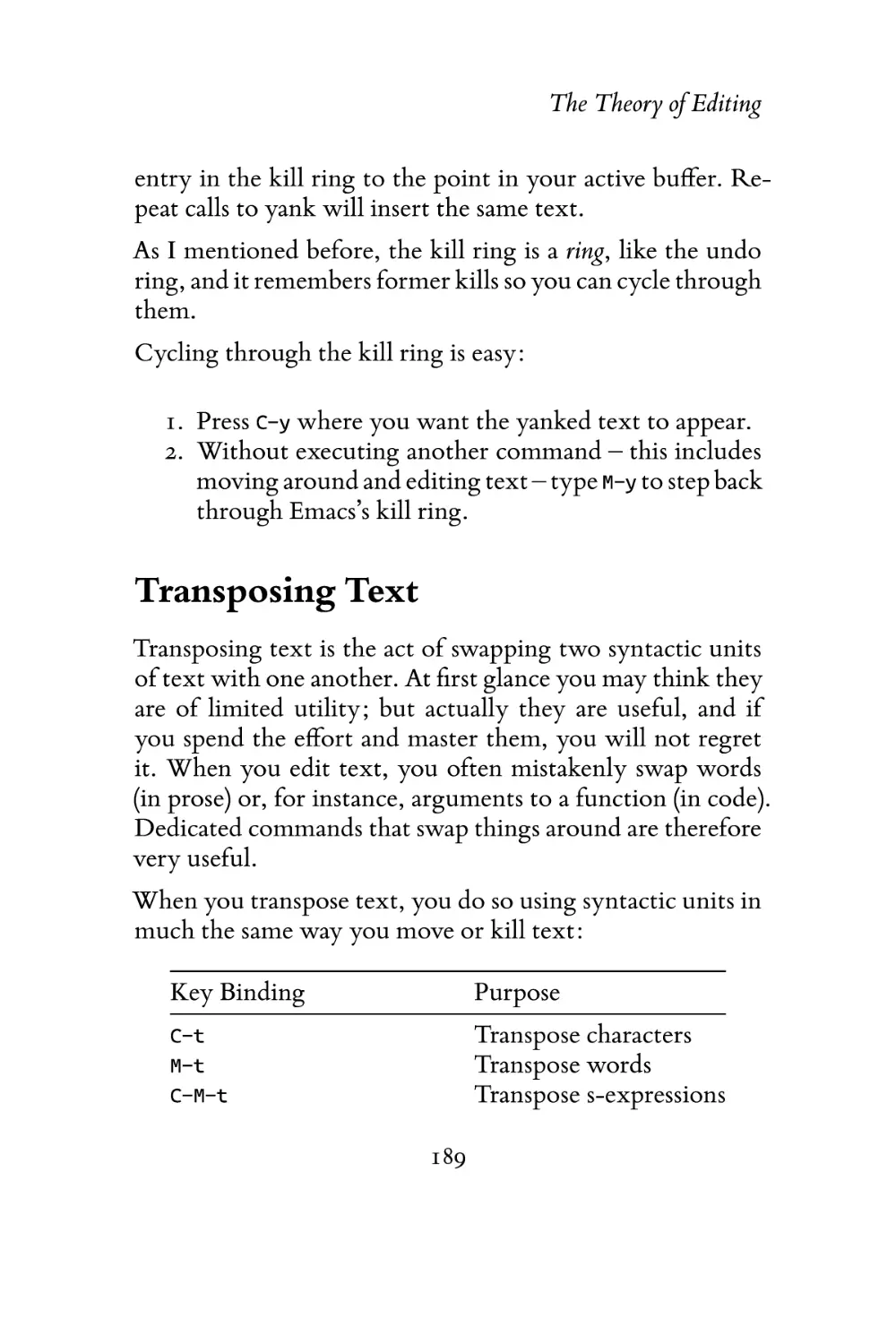 Transposing Text