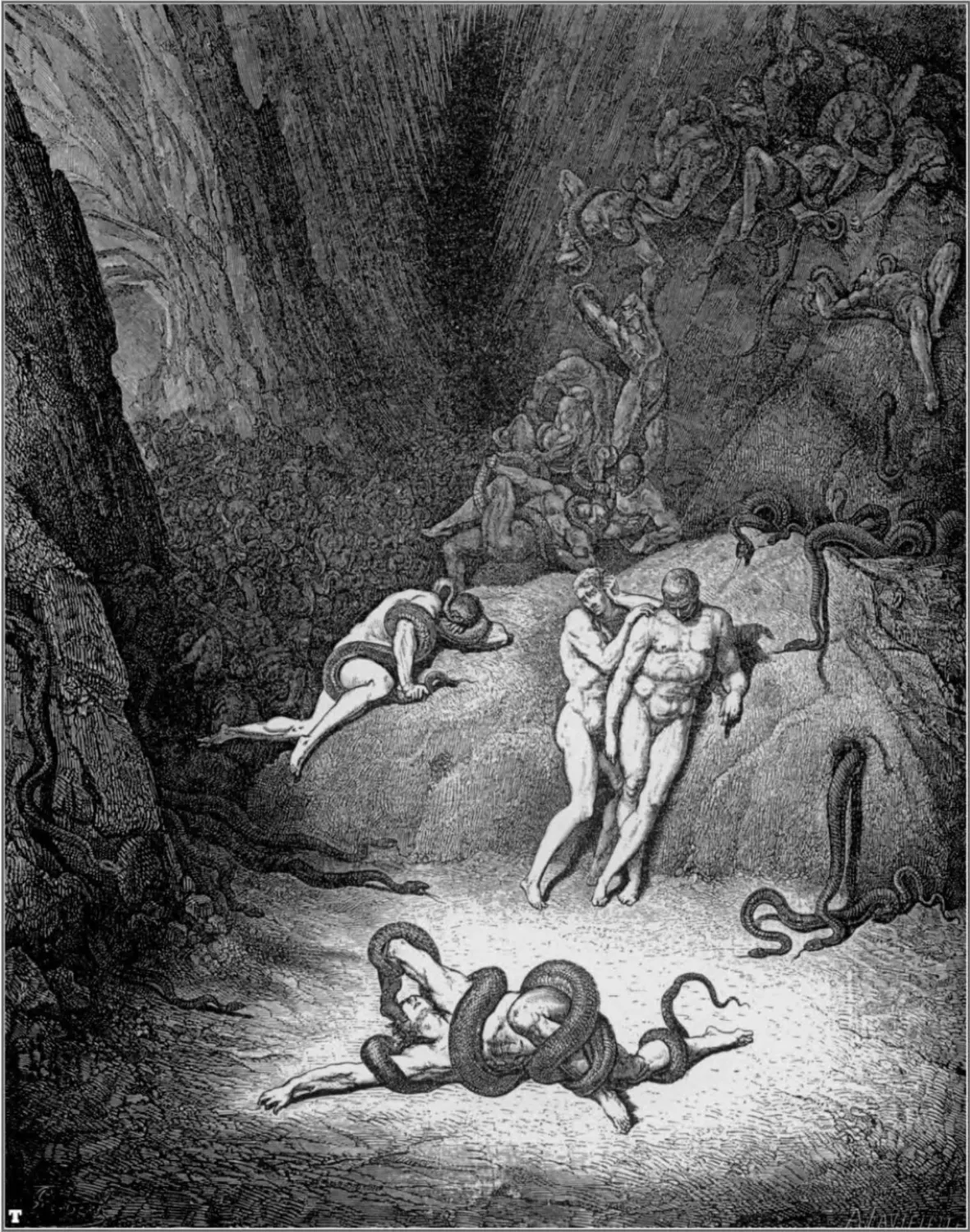 gustave_dore_dante_transformation_into_snakes