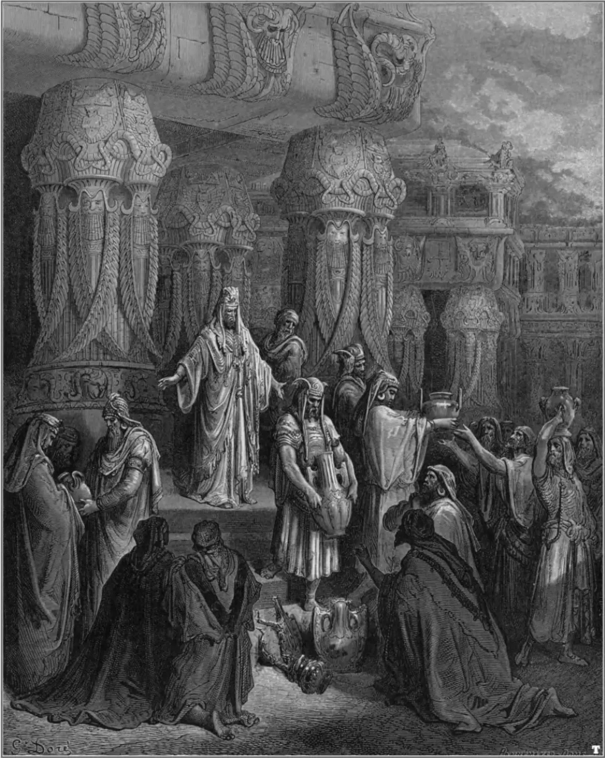 gustave_dore_bibel_cyrus_restoring_the_vessels_of_the_temple