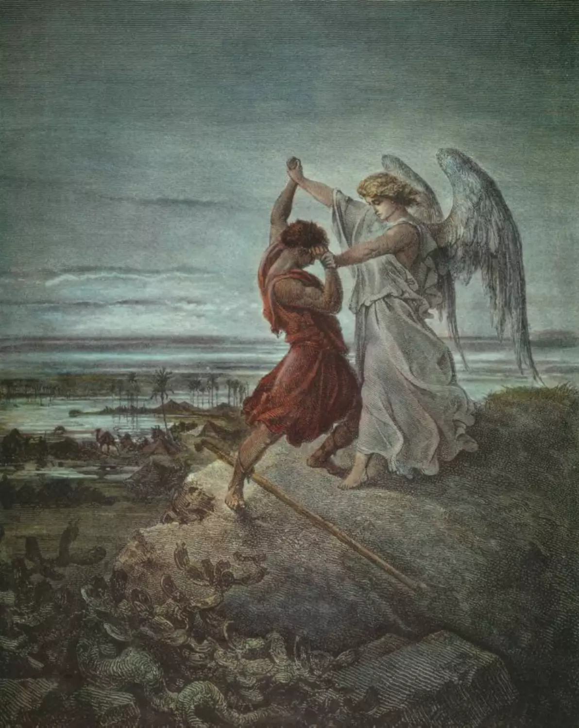 Jacob Wrestling with the Angel_1855_ Granger Collection, New York