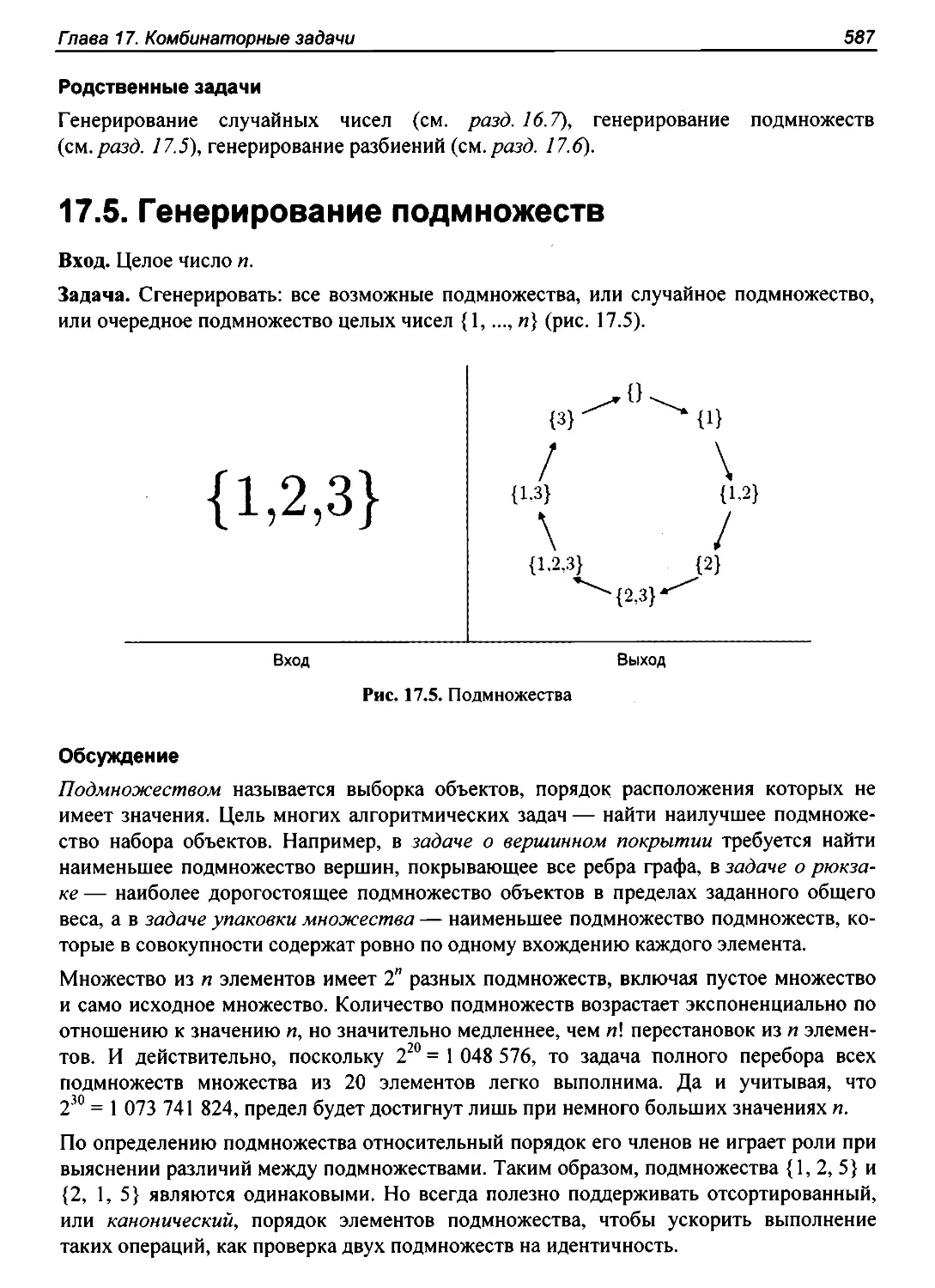 17.5. Генерирование подмножеств