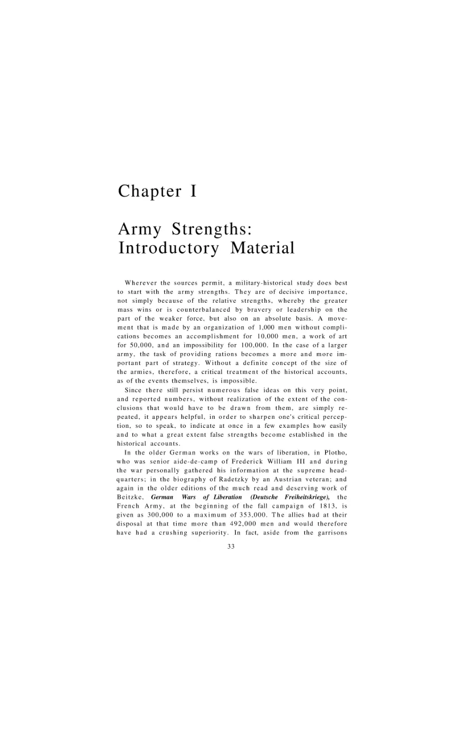 Army Strengths