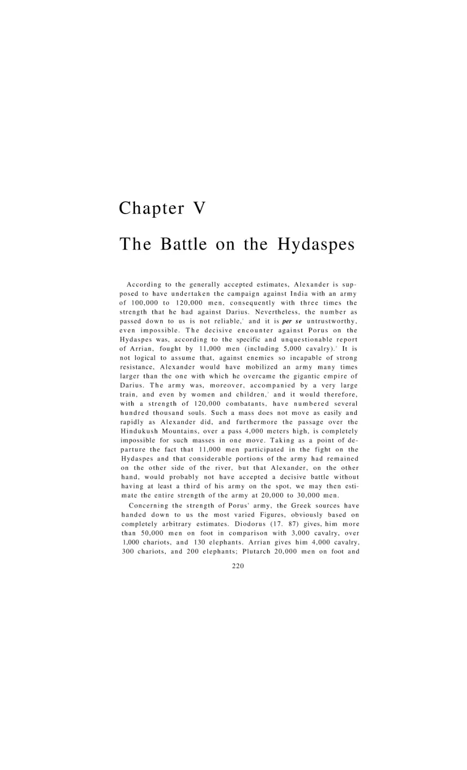The Battle on the Hydaspes
