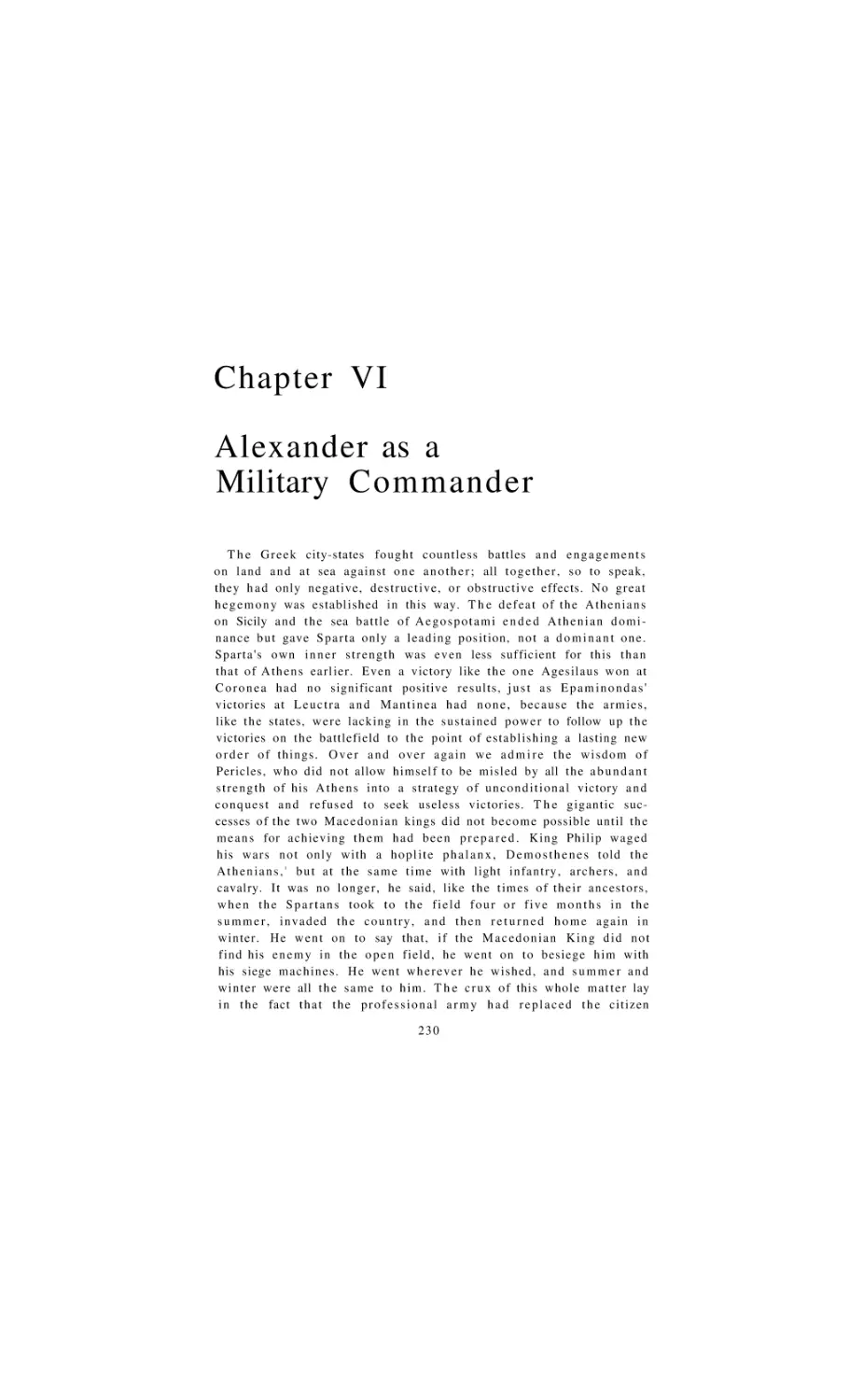 Alexander as a Military Commander