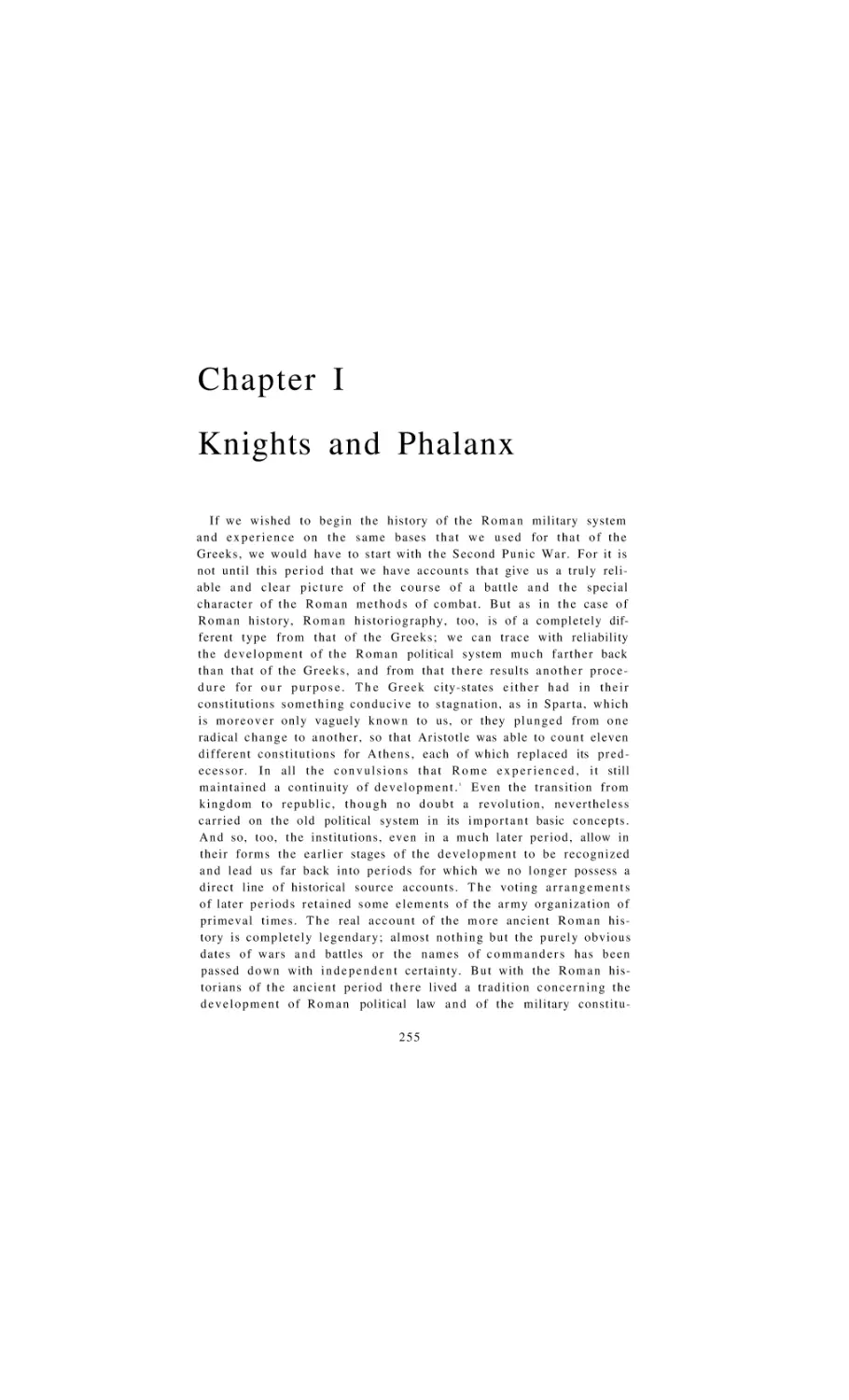 Knights and Phalanx
