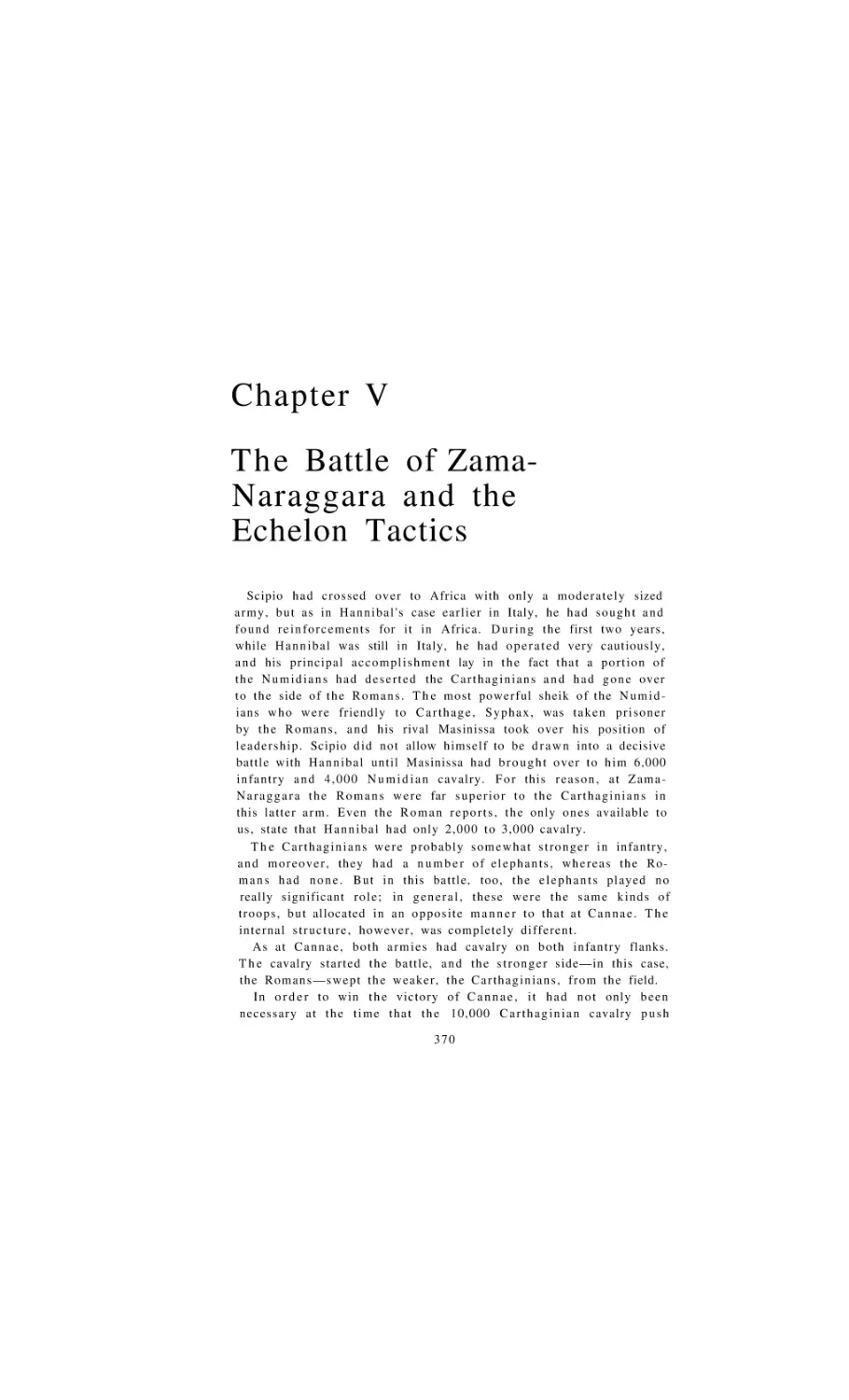 The Battle of Zama-Naraggara and the Echelon Tactics