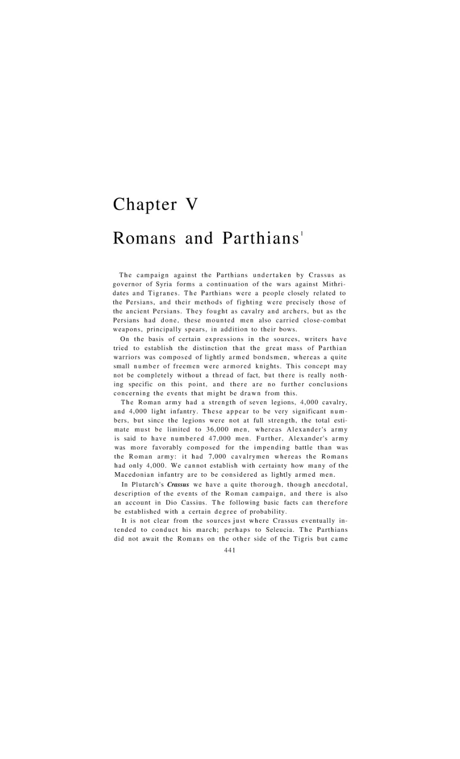Romans and Parthians