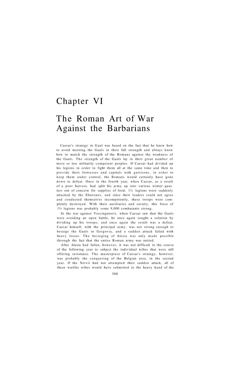 The Roman Art of War Against the Barbarians