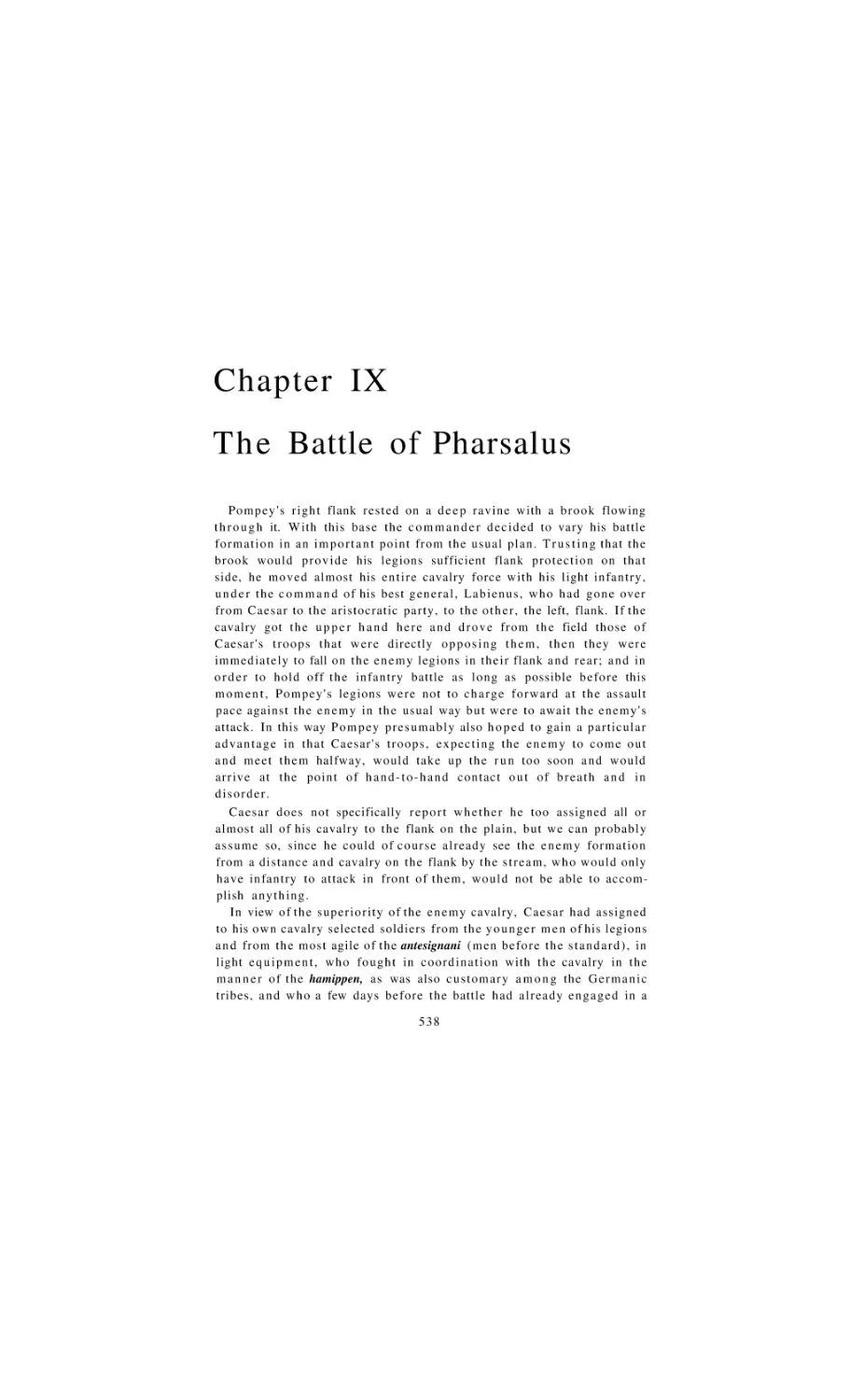 The Battle of Pharsalus