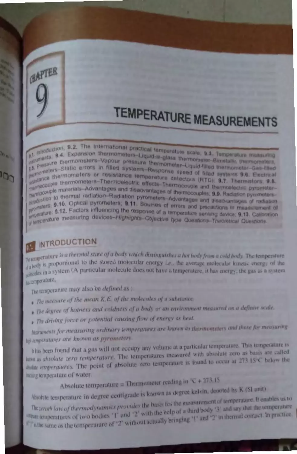 9. Temperature Measurement