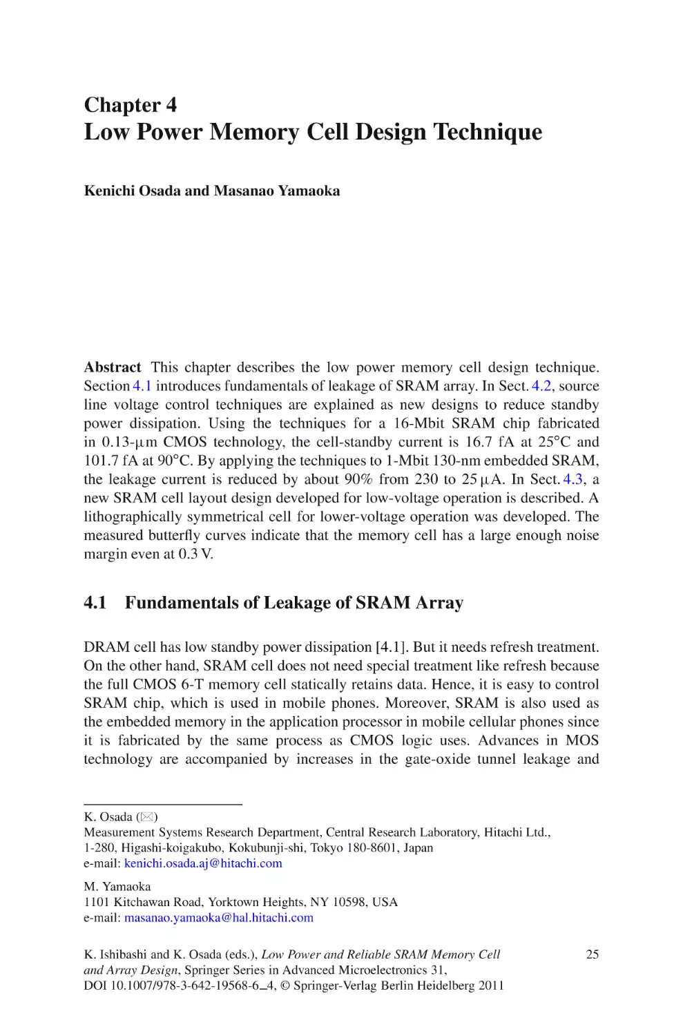 fulltext(3)
Chapter 4
4.1 Fundamentals of Leakage of SRAM Array
