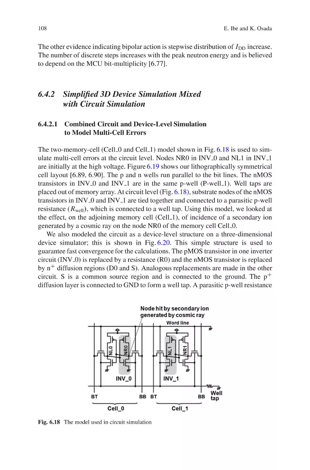 6.4.2 Simplified 3D Device Simulation Mixed with Circuit Simulation
6.4.2.1 Combined Circuit and Device-Level Simulation to Model Multi-Cell Errors