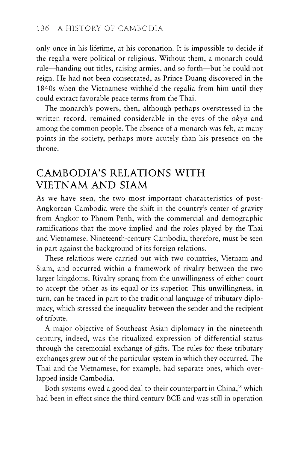 Cambodia's Relations with Vietnam and Siam