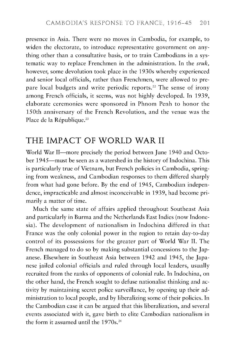 The Impact of World War II