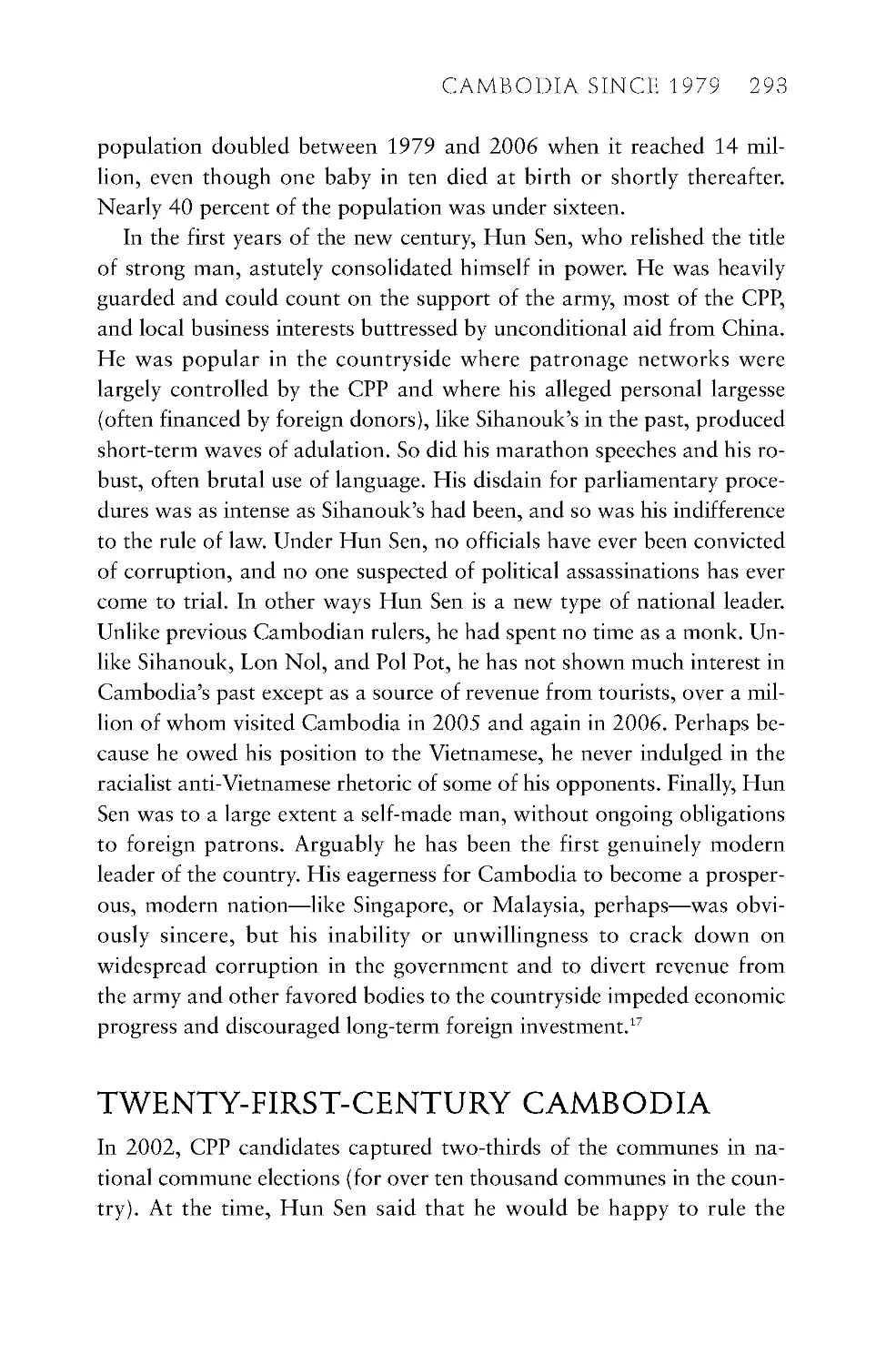 Twenty-First Century Cambodia
