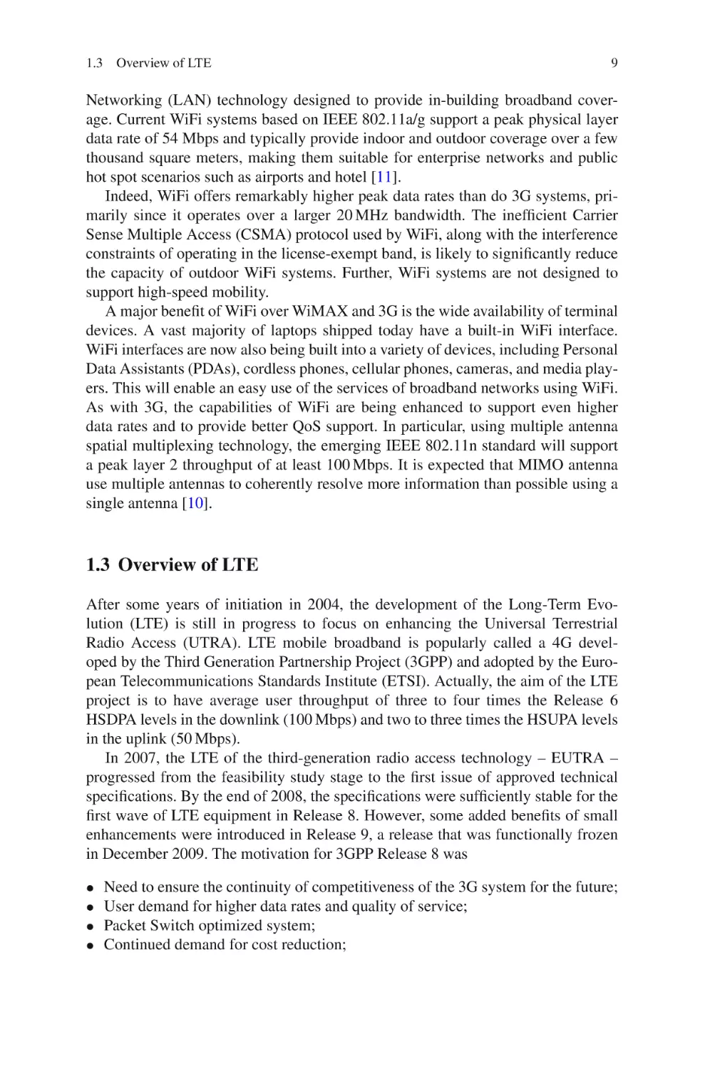 1.3  Overview of LTE