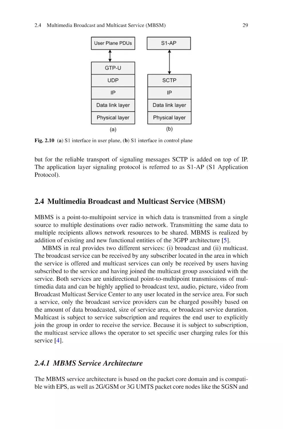 2.4  Multimedia Broadcast and Multicast Service (MBSM)
2.4.1  MBMS Service Architecture