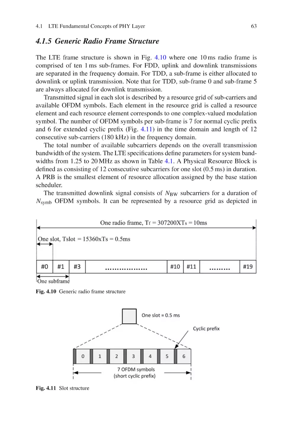 4.1.5  Generic Radio Frame Structure