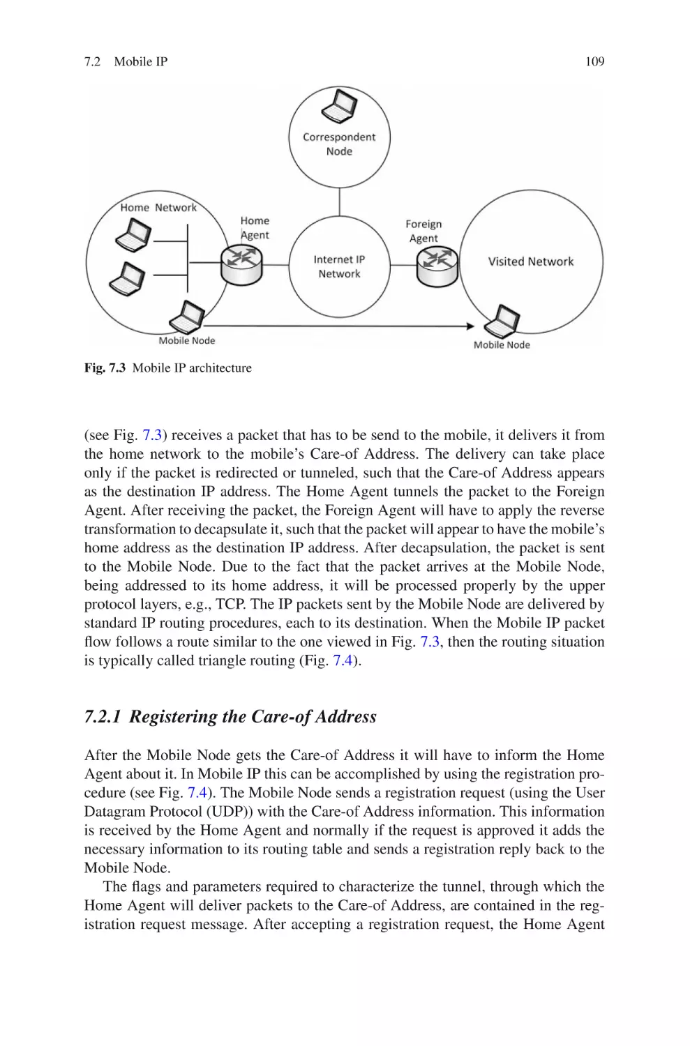 7.2.1  Registering the Care-of Address