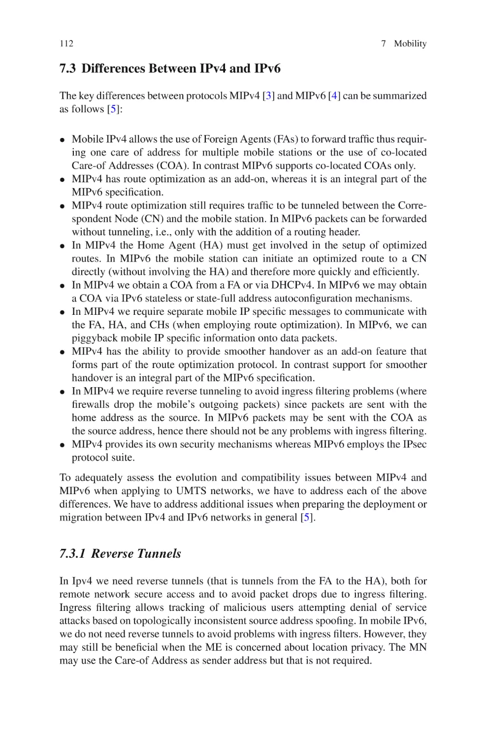 7.3  Differences Between IPv4 and IPv6
7.3.1  Reverse Tunnels