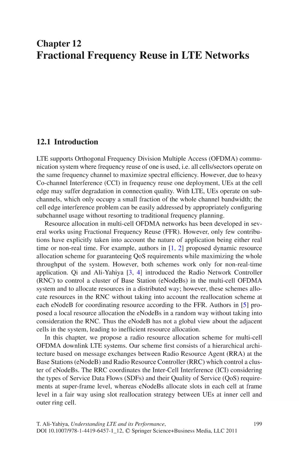 12  Fractional Frequency Reuse in LTE Networks
12.1  Introduction