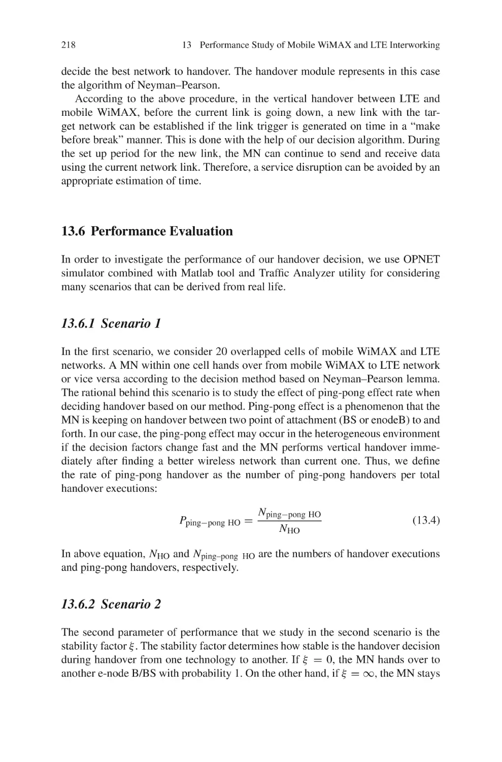 13.6  Performance Evaluation
13.6.1  Scenario 1
13.6.2  Scenario 2