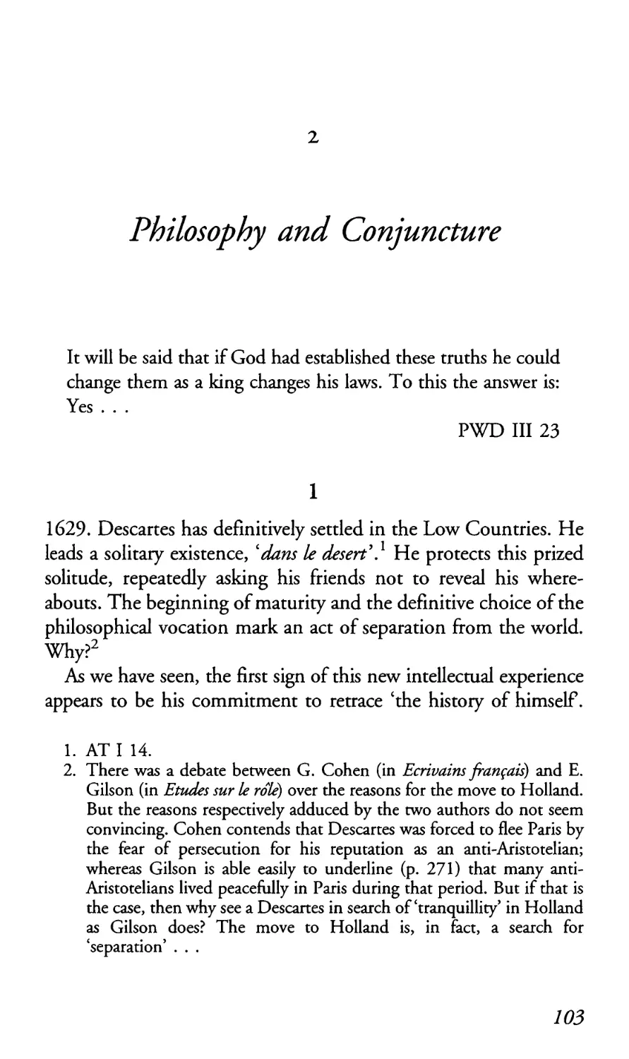 2  Philosophy and Conjuncture