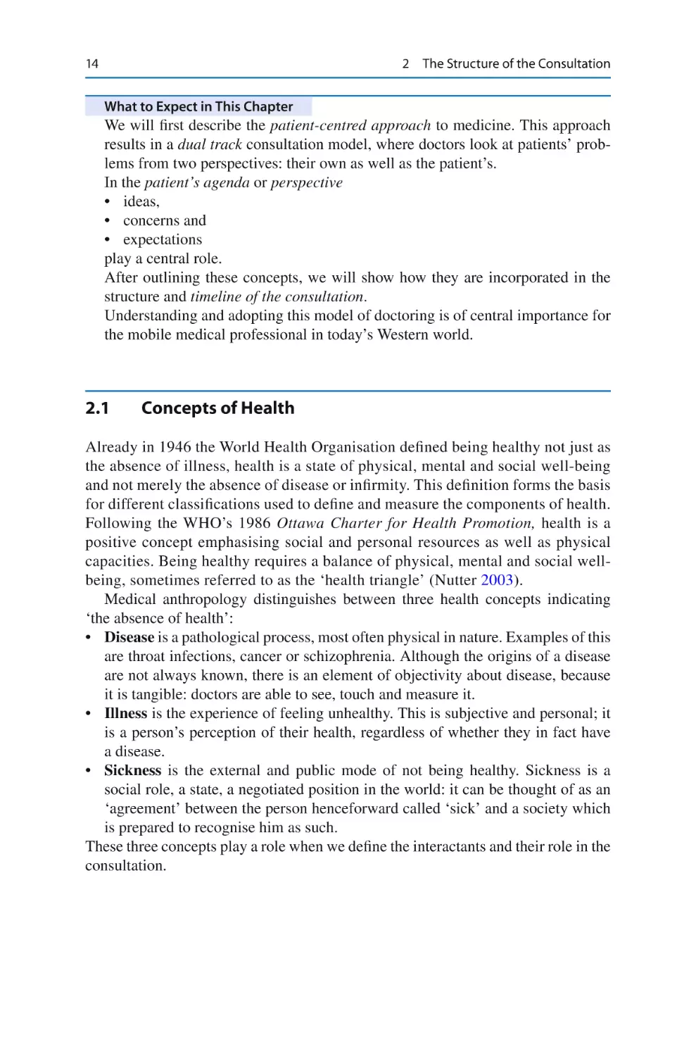 What to Expect in This Chapter
2.1	 Concepts of Health