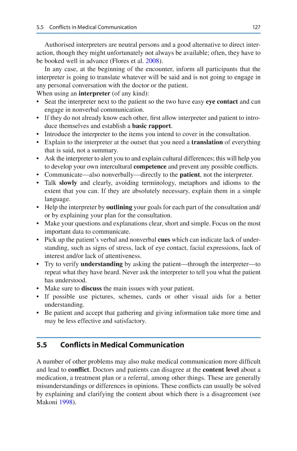 5.5	 Conﬂicts in Medical Communication