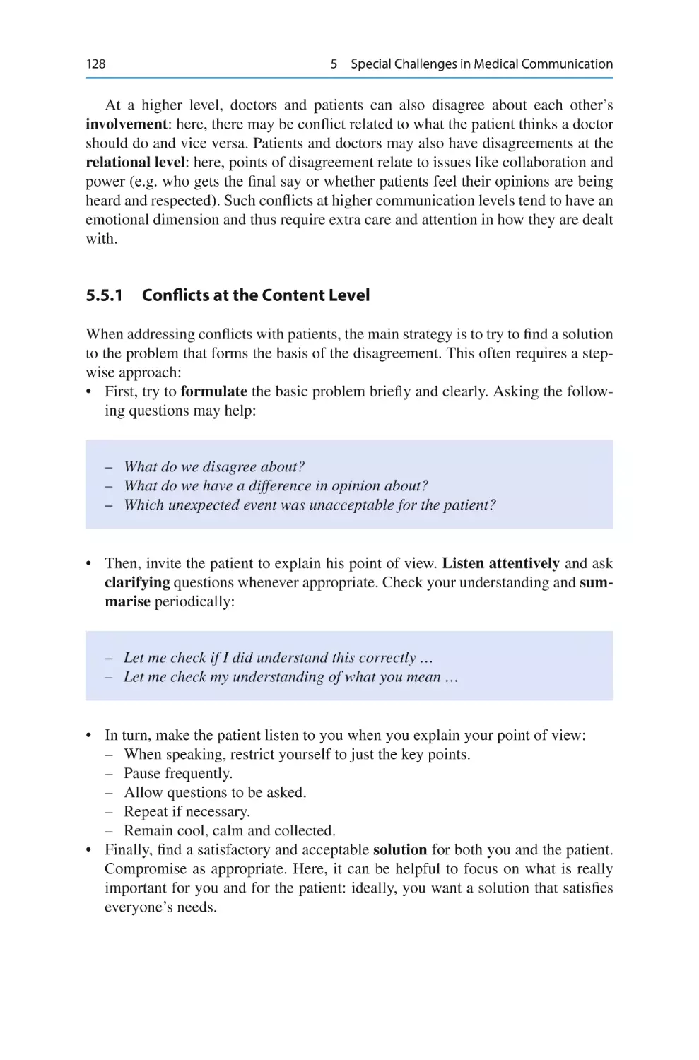 5.5.1	 Conﬂicts at the Content Level