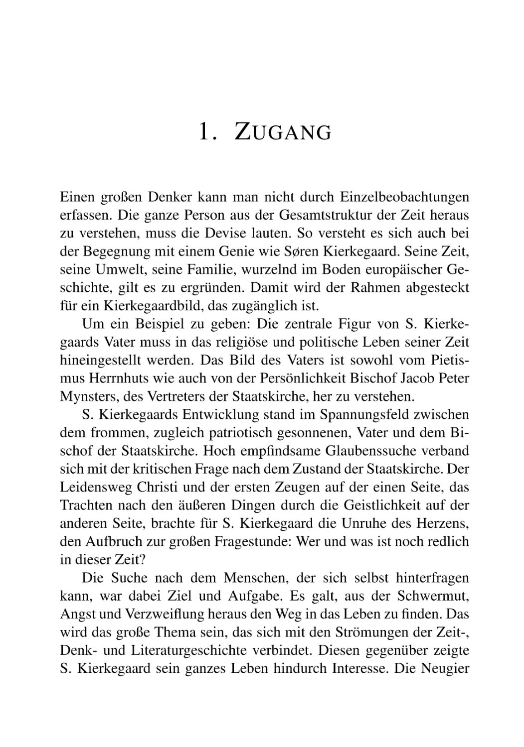 1. ZUGANG