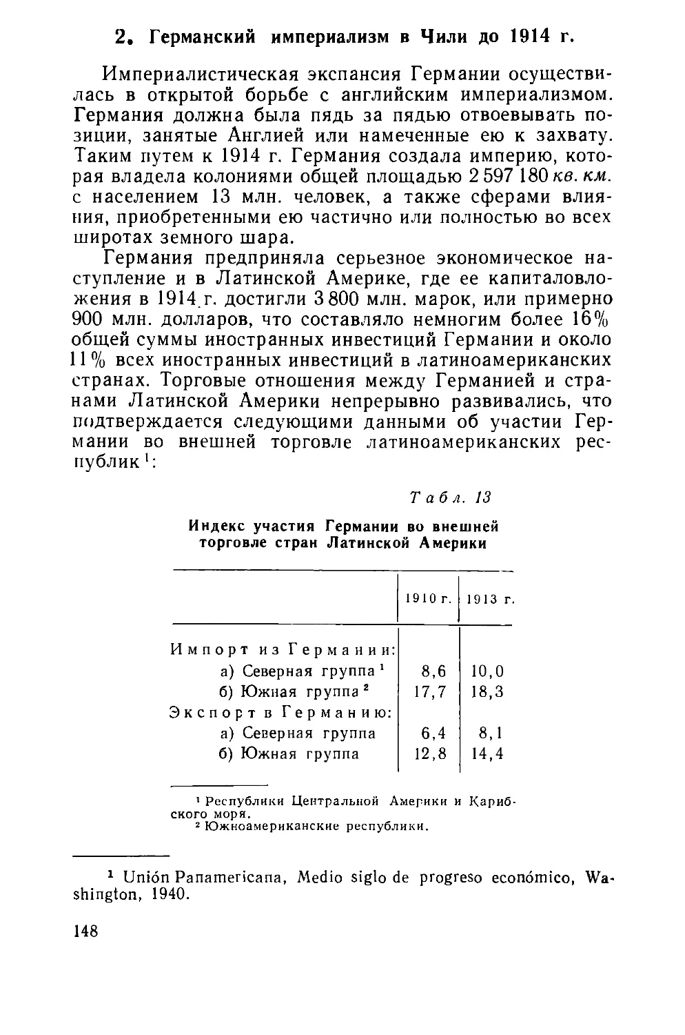 2.  Германский  империализм  в  Чили  до  1914  г