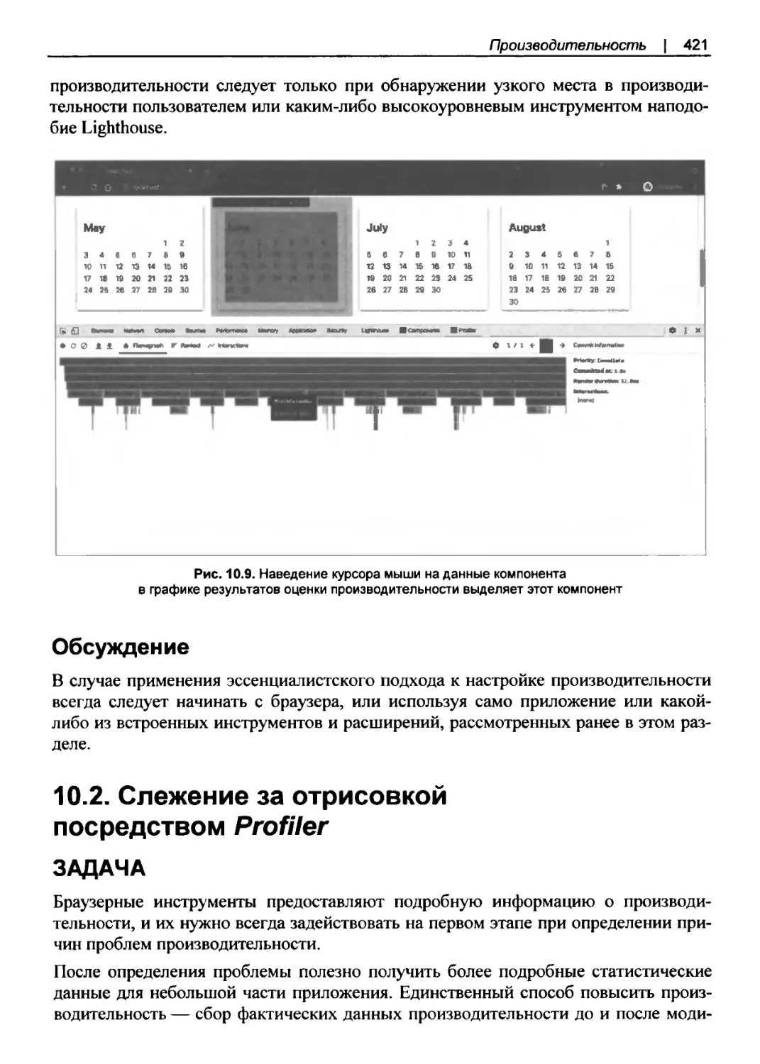 Обсуждение
10.2. Слежение за отрисовкой посредством Profiler