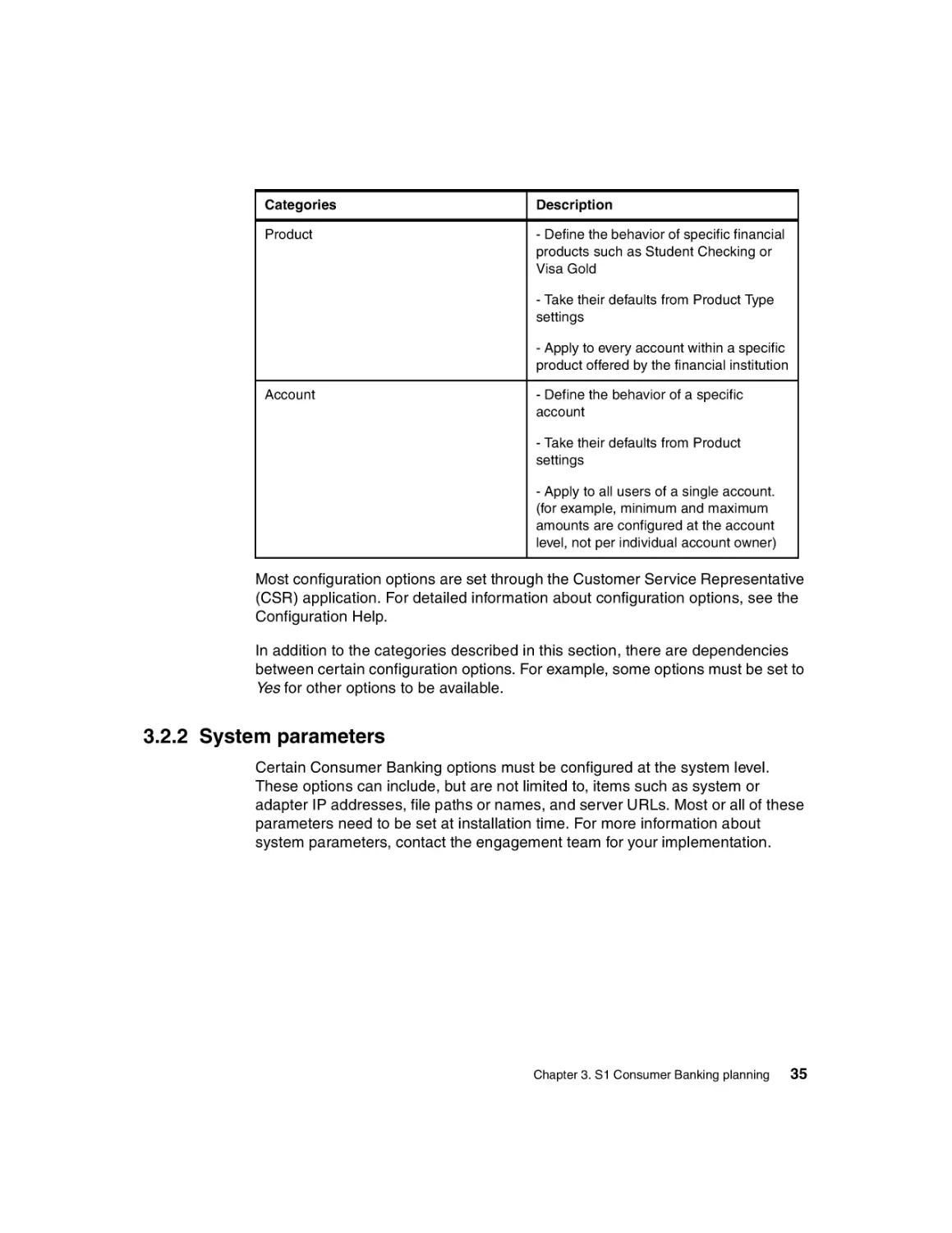 3.2.2 System parameters