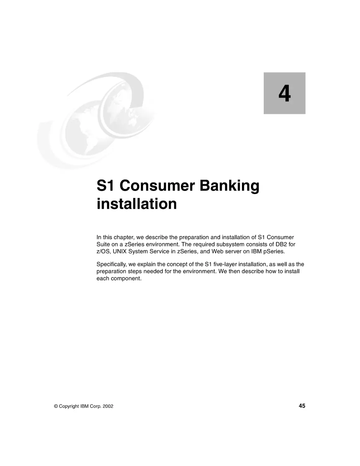 Chapter 4. S1 Consumer Banking installation