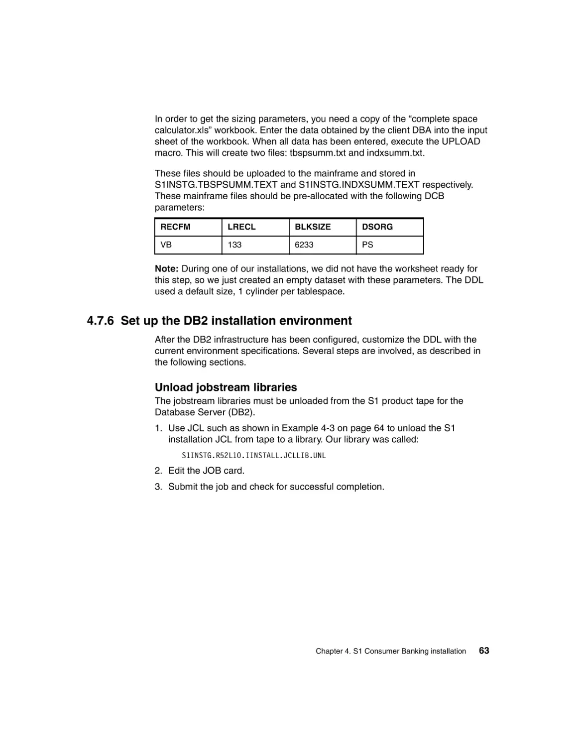 4.7.6 Set up the DB2 installation environment