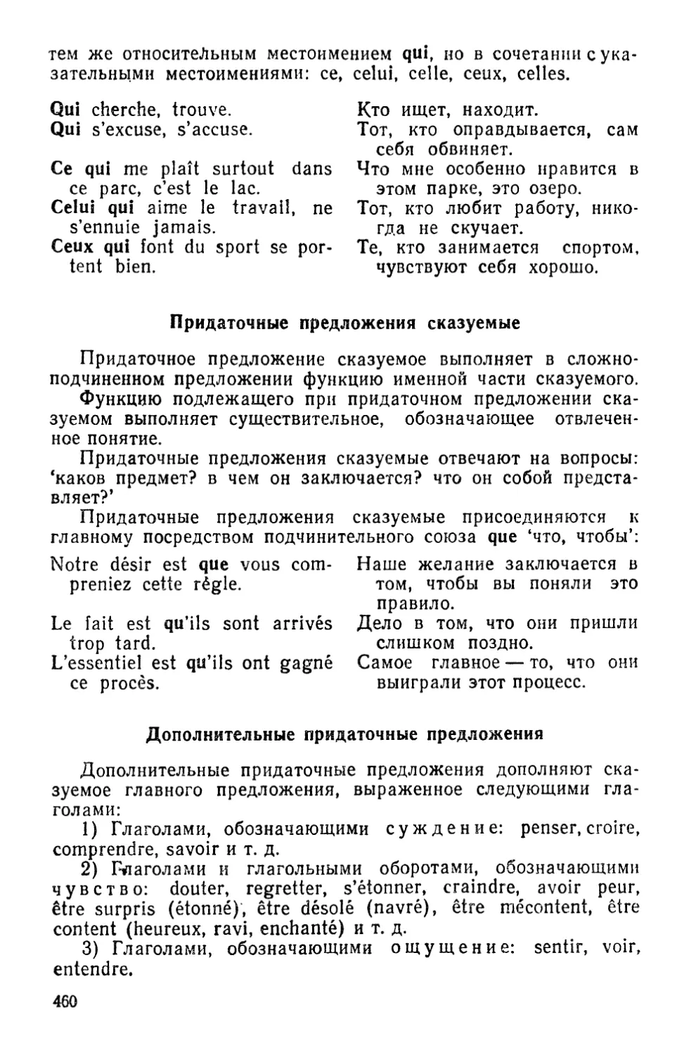 Придаточные предложения сказуемые
Дополнительные придаточные предложения