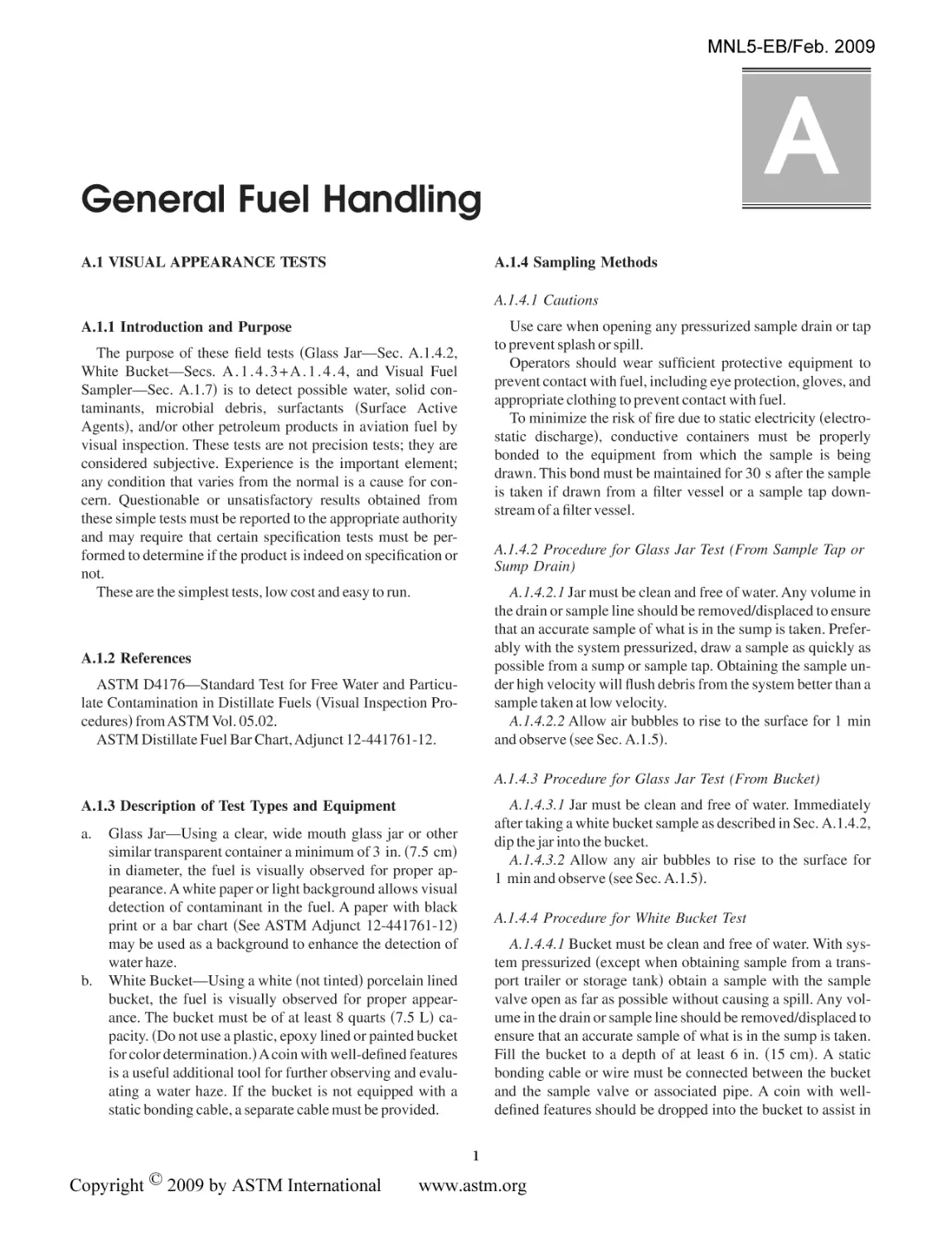 General Fuel Handling