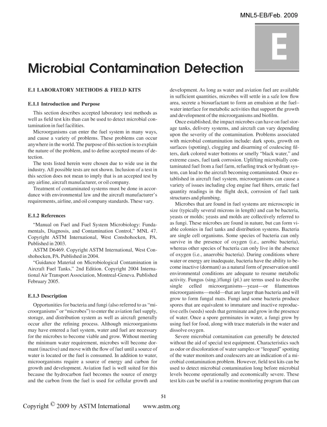 Microbial Contamination Detection