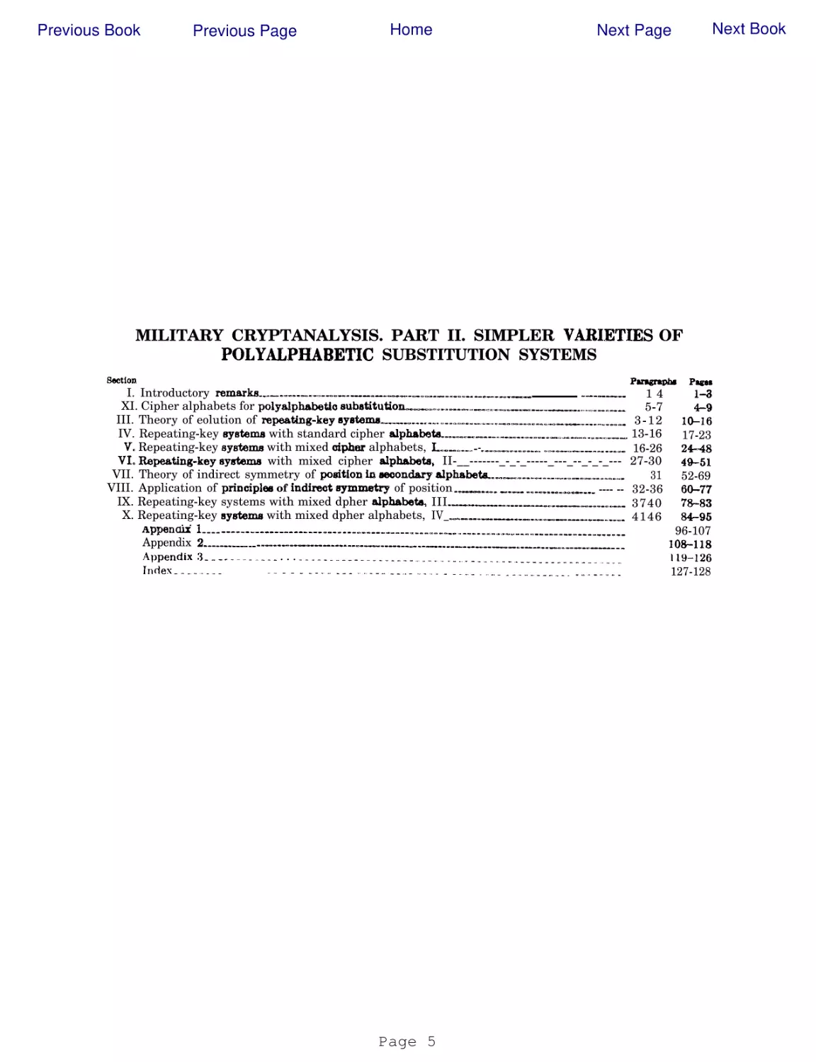 POLYALPHABETIC SUBSTITUTION SYSTEMS