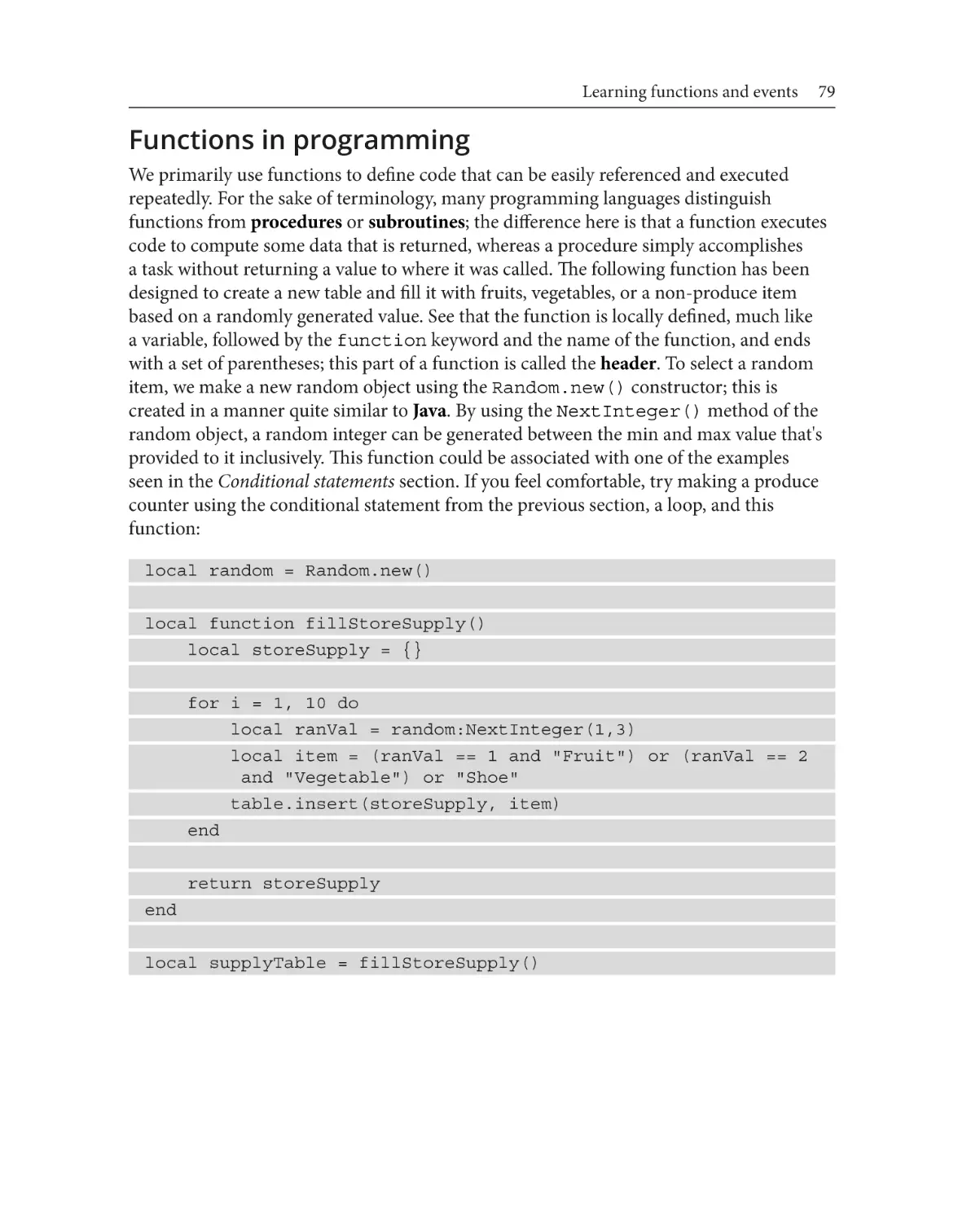 Functions in programming