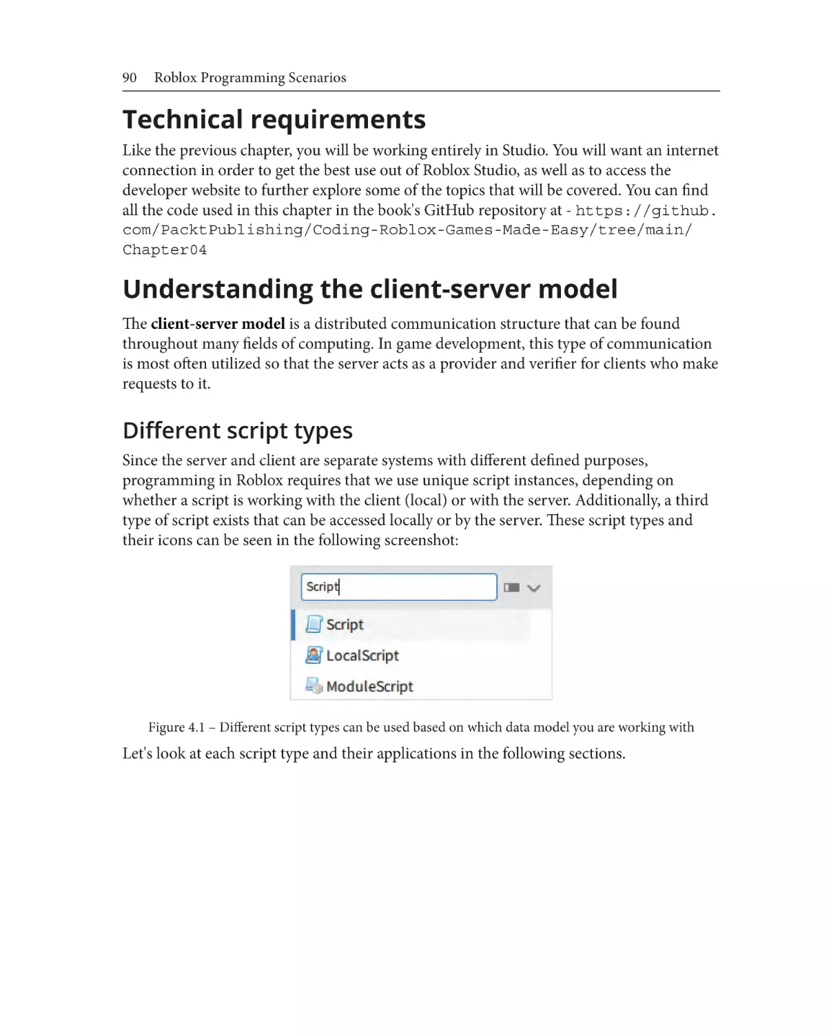 Technical requirements
Different script types